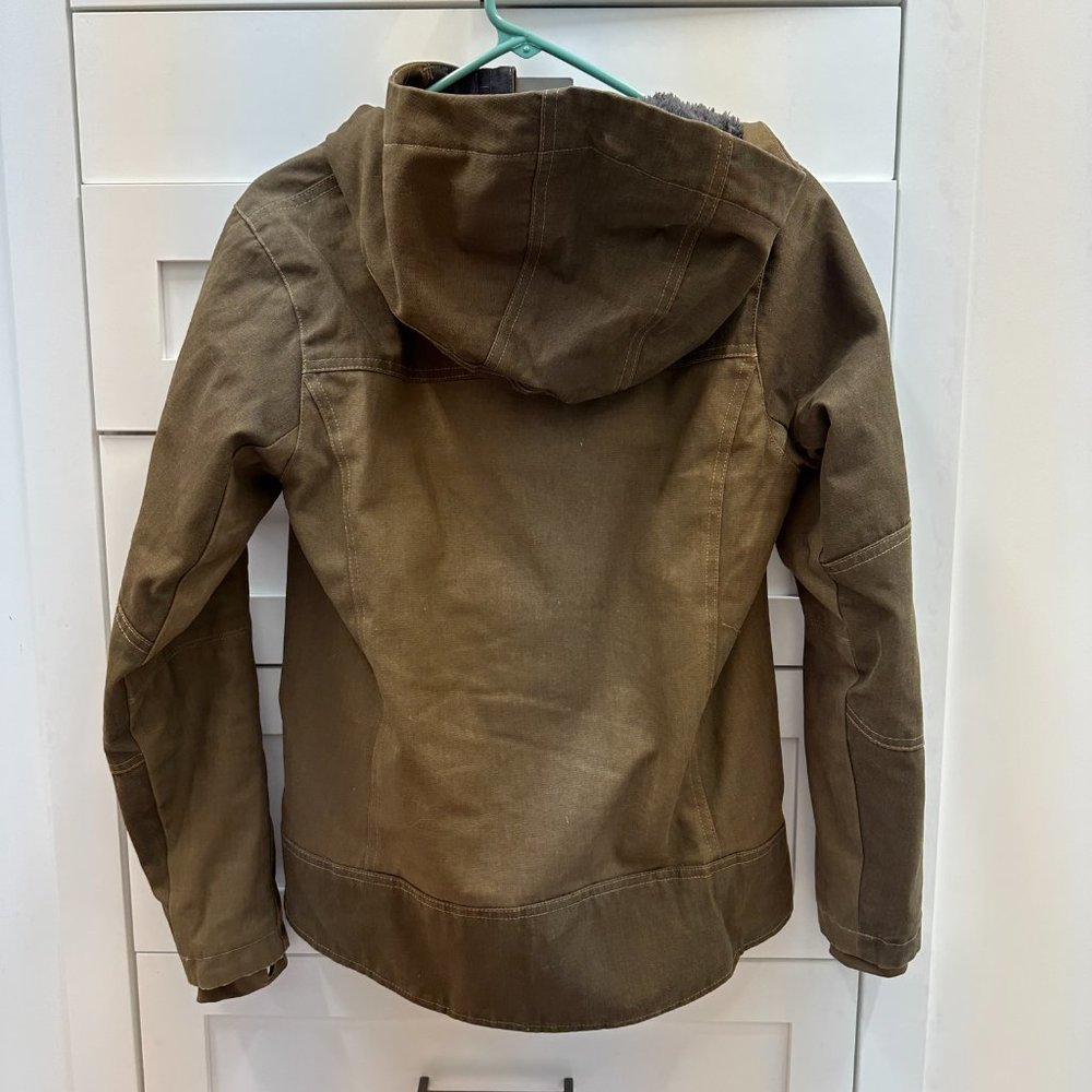 Women's Brown Hooded Jacket - Picture 6 of 8